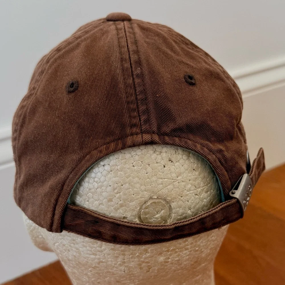GAP Kids Boys Baseball Cap GAP Logo Appliqué Hat Brown Blue Cream Patch Size S/M